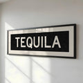Framed Tequila Bus Scroll Sign