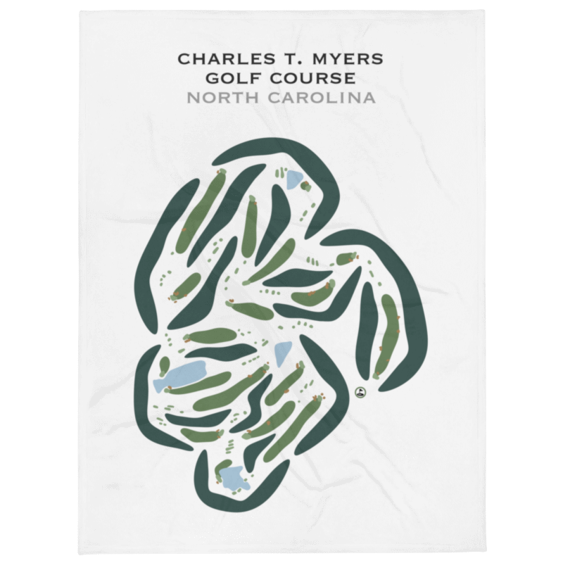 Charles T Myers Golf Course, North Carolina - Printed Golf Courses