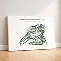 Charlotte Country Club, North Carolina - Printed Golf Courses