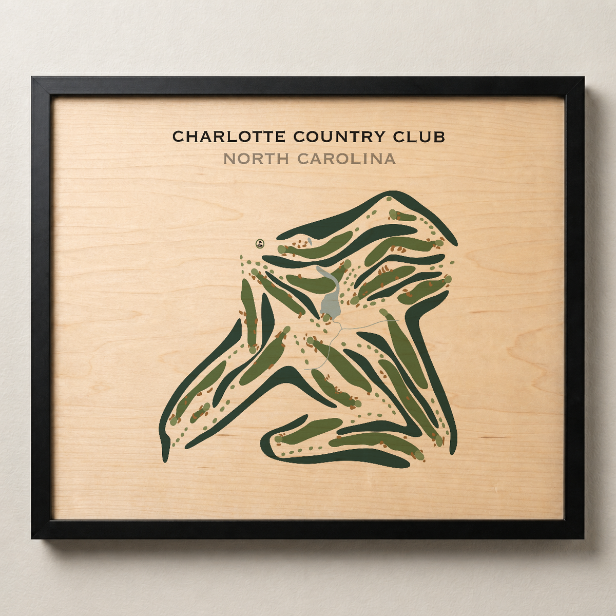 Charlotte Country Club, North Carolina - Printed Golf Courses