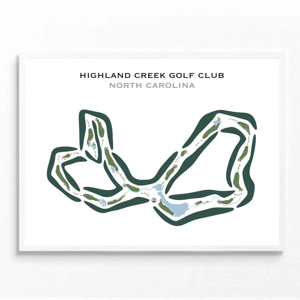 Highland Creek Golf Club, North Carolina - Printed Golf Courses
