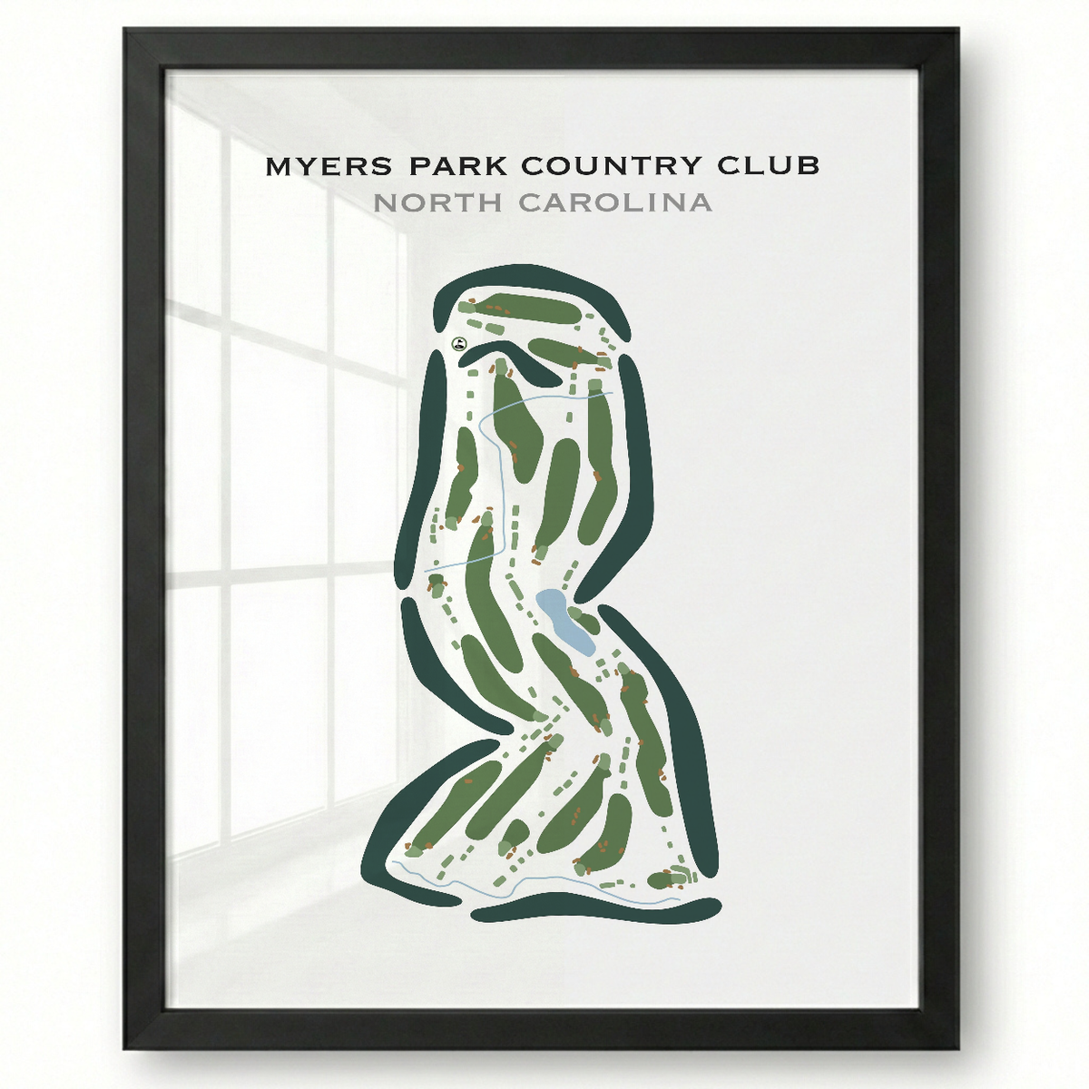 Myers Park Country Club, North Carolina - Printed Golf Courses