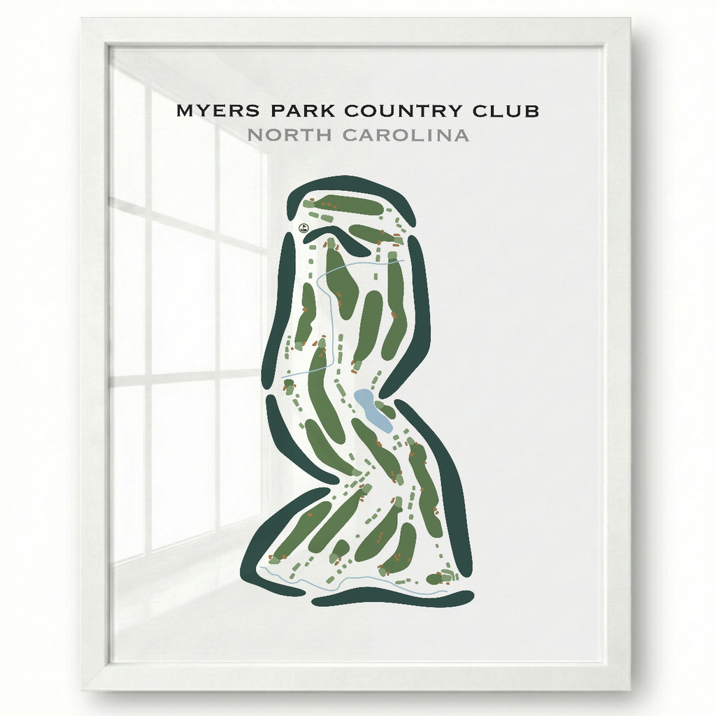 Myers Park Country Club, North Carolina - Printed Golf Courses