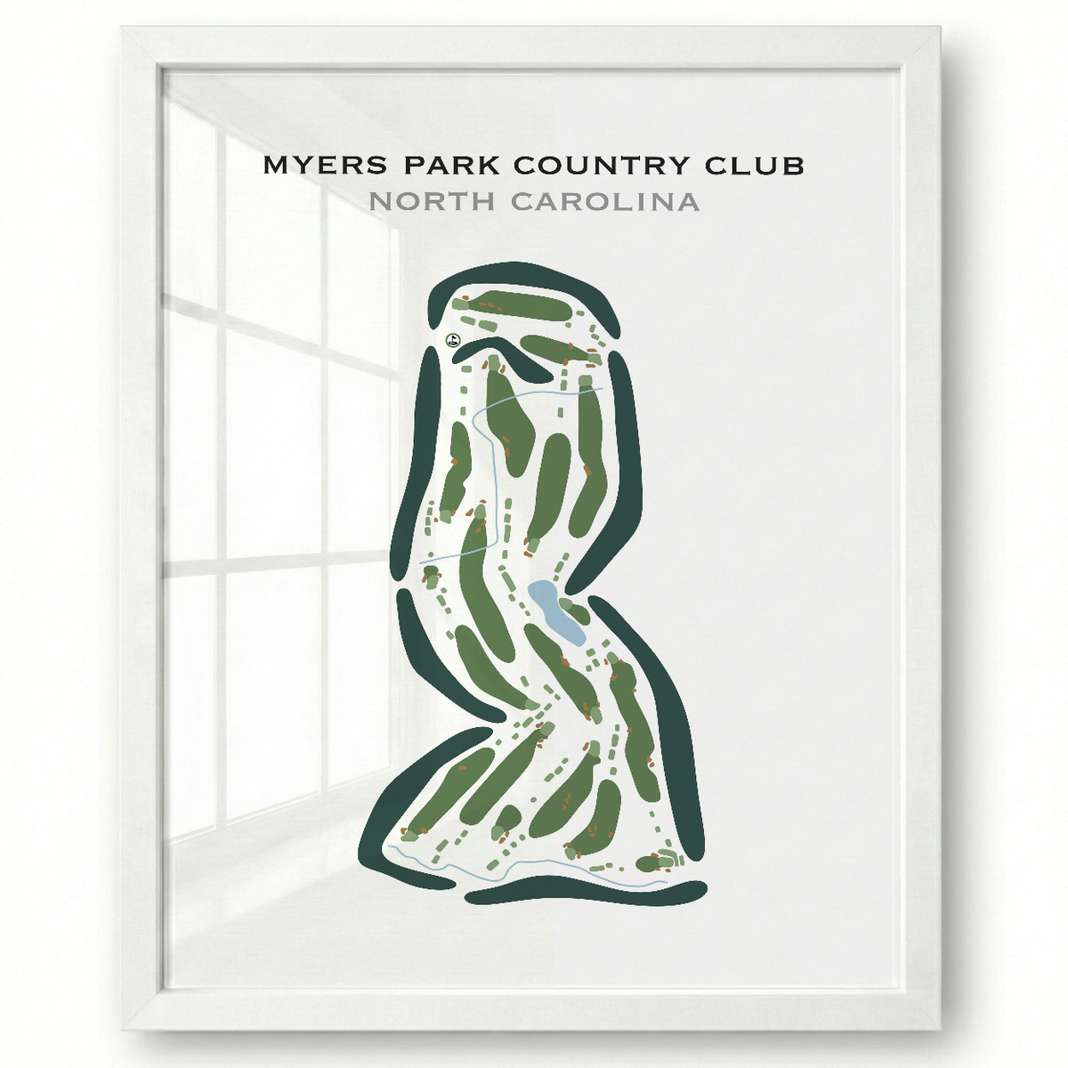 Myers Park Country Club, North Carolina - Printed Golf Courses