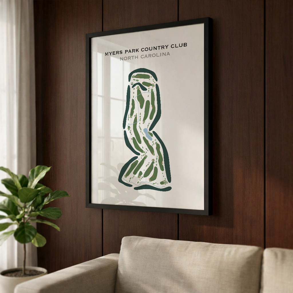 Myers Park Country Club, North Carolina - Printed Golf Courses