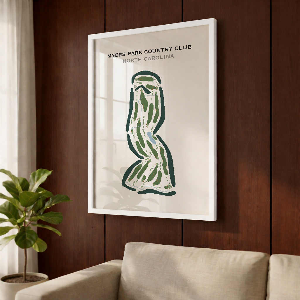 Myers Park Country Club, North Carolina - Printed Golf Courses