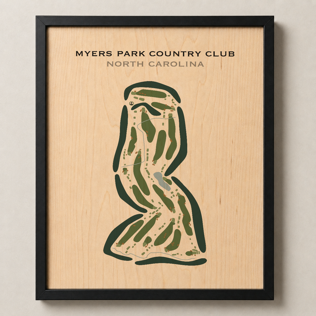 Myers Park Country Club, North Carolina - Printed Golf Courses