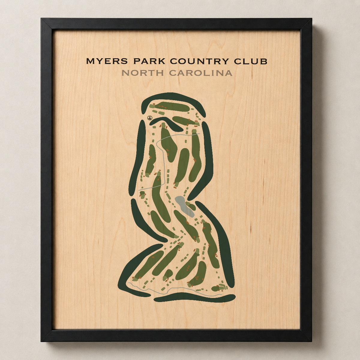 Myers Park Country Club, North Carolina - Printed Golf Courses