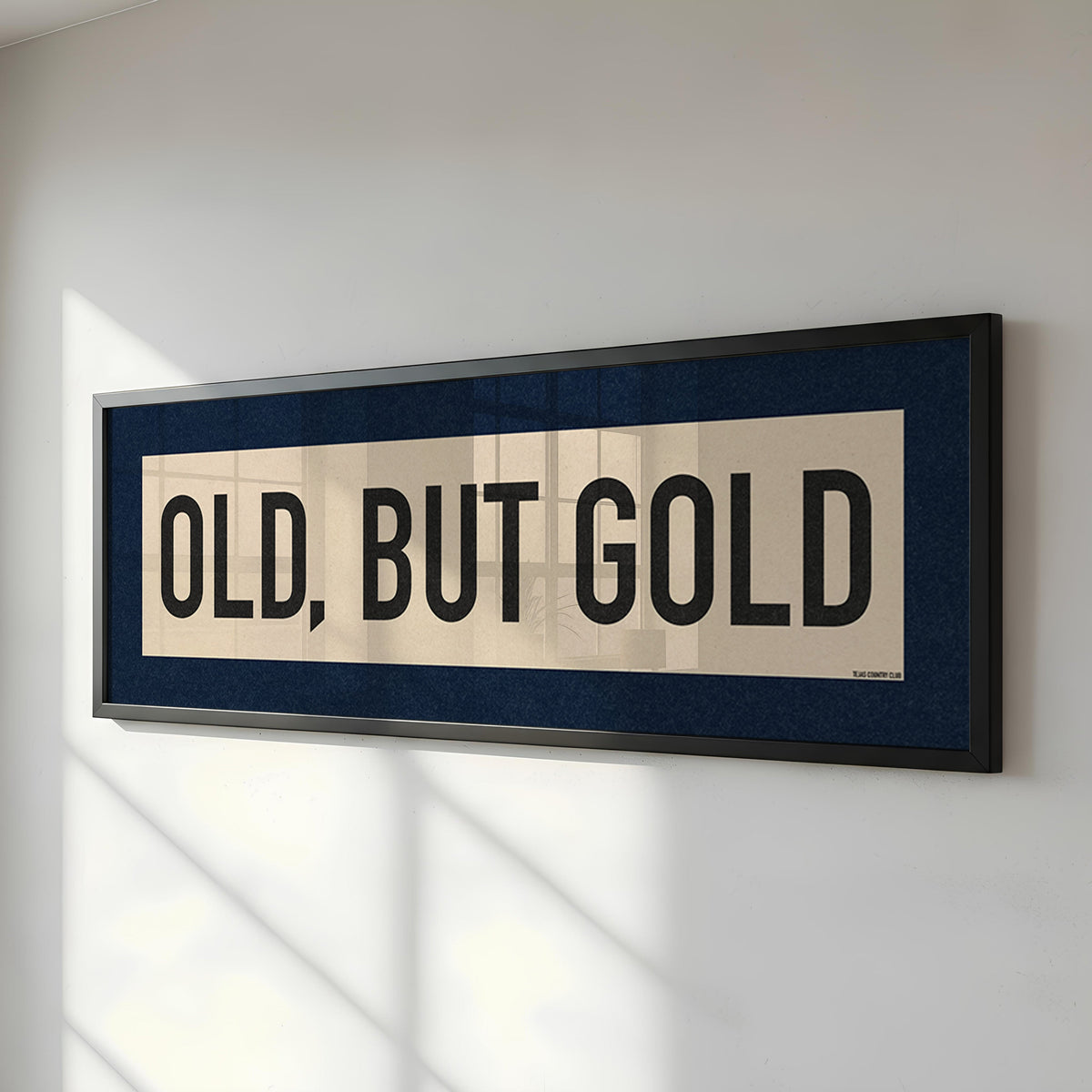 Framed Old, But Gold Pickleball Art Scroll Sign