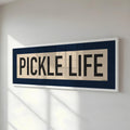 Framed Pickle Life Pickleball Art Scroll Sign