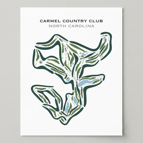 Carmel Country Club, North Carolina - Printed Golf Courses