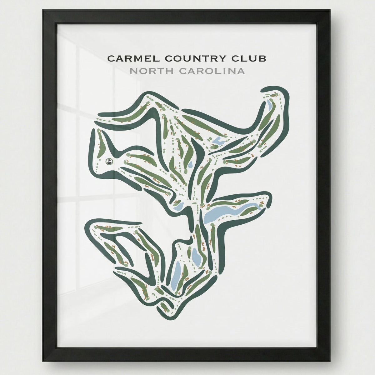 Carmel Country Club, North Carolina - Printed Golf Courses